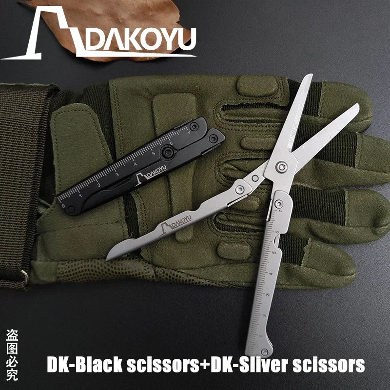 DAKOYU Folding Multi functional Combination Tool Pliers Folding Detachable Big Scissors EDC Outdoor Tools