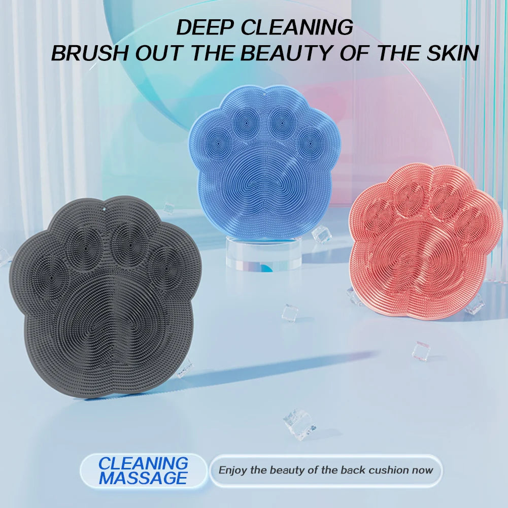 Wall Mounted Shower Foot Exfoliators Silicone Massage Shower Non-Slip Bath Mat Back Massage Brush Foot Exfoliating For Bathroom