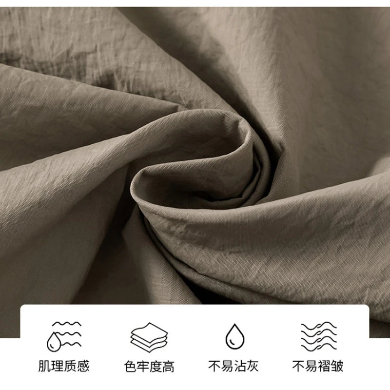 Ice Silk Men's Pants 2025 Summer New Black Gray Thin Business Casual Pants Outdoor Elastic Breathable Straight Leg Sweatpants