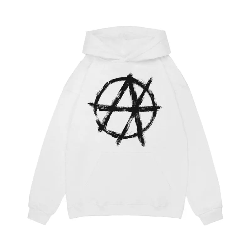 Harajuku Oversized Streetwear Zipper Pullover Men's Hoodies Antihype Graphic Zip Up Hooded Sweatshirt Hip Hop Aesthetic Goth Y2k