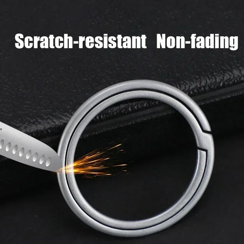 1 piece new style titanium key ring ultra light key chain buckle pendant for men creative gift men's car key chain outdoor tools