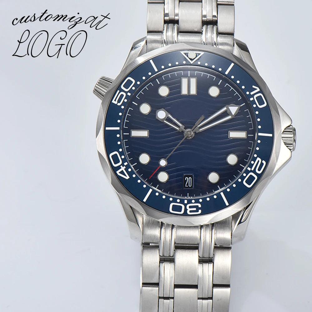 Customized logo 42mm NH watch 35 movement watch watches for men automatic mechanical  watch mechanical watches sea master Watch