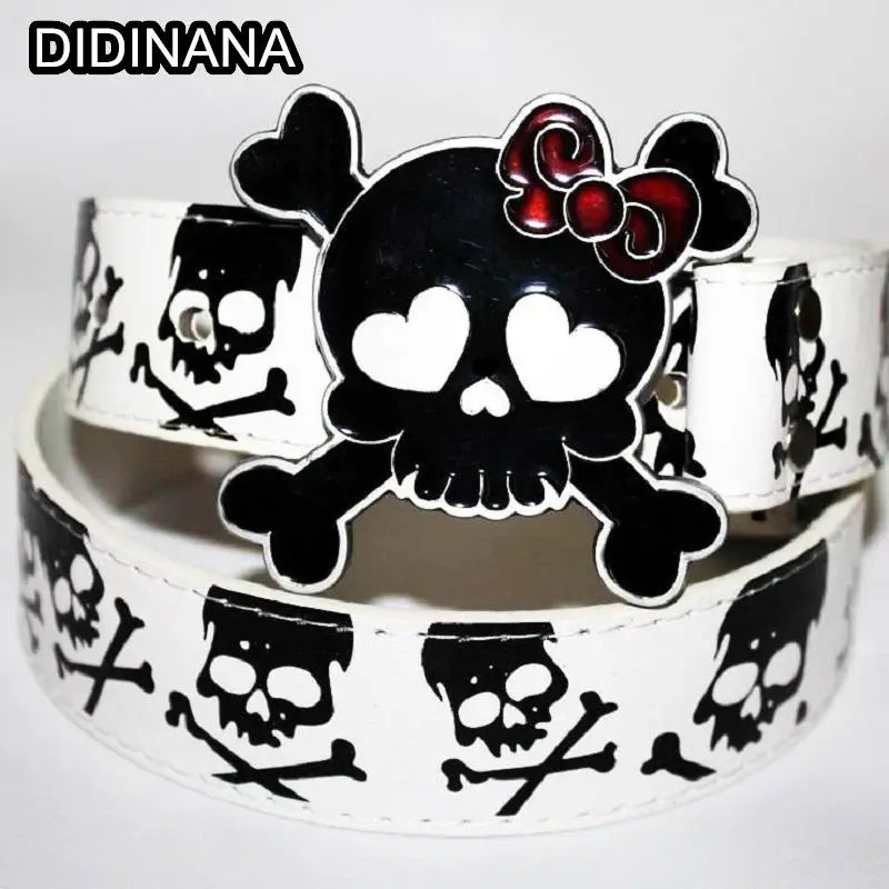 Women Men Gothic punk Harajuku belt men's belt Millennium y2k Spicy Girl Couple Style Lovers style rivet Goth Belts Gift
