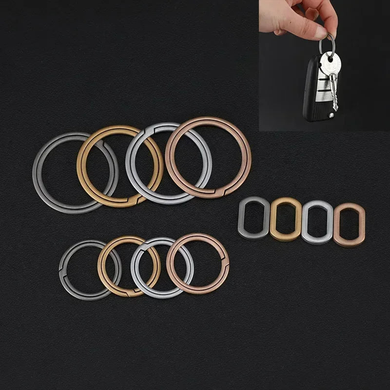 1 piece new style titanium key ring ultra light key chain buckle pendant for men creative gift men's car key chain outdoor tools