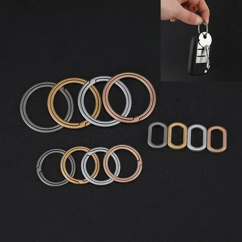 1 piece new style titanium key ring ultra light key chain buckle pendant for men creative gift men's car key chain outdoor tools