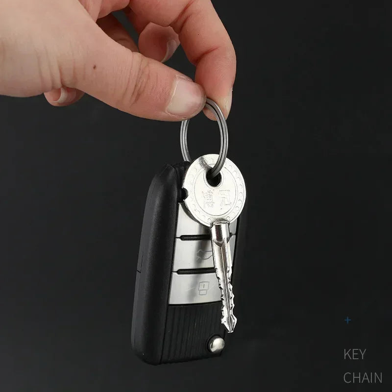 1 piece new style titanium key ring ultra light key chain buckle pendant for men creative gift men's car key chain outdoor tools