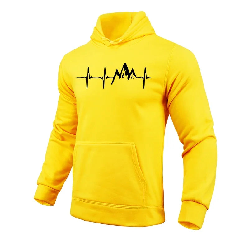2025 New Arrival Men's Hoodies All Season Daily Casual Sports Hooded Sweatshirts Male Home Outdoor Comfort Jogging Pullover