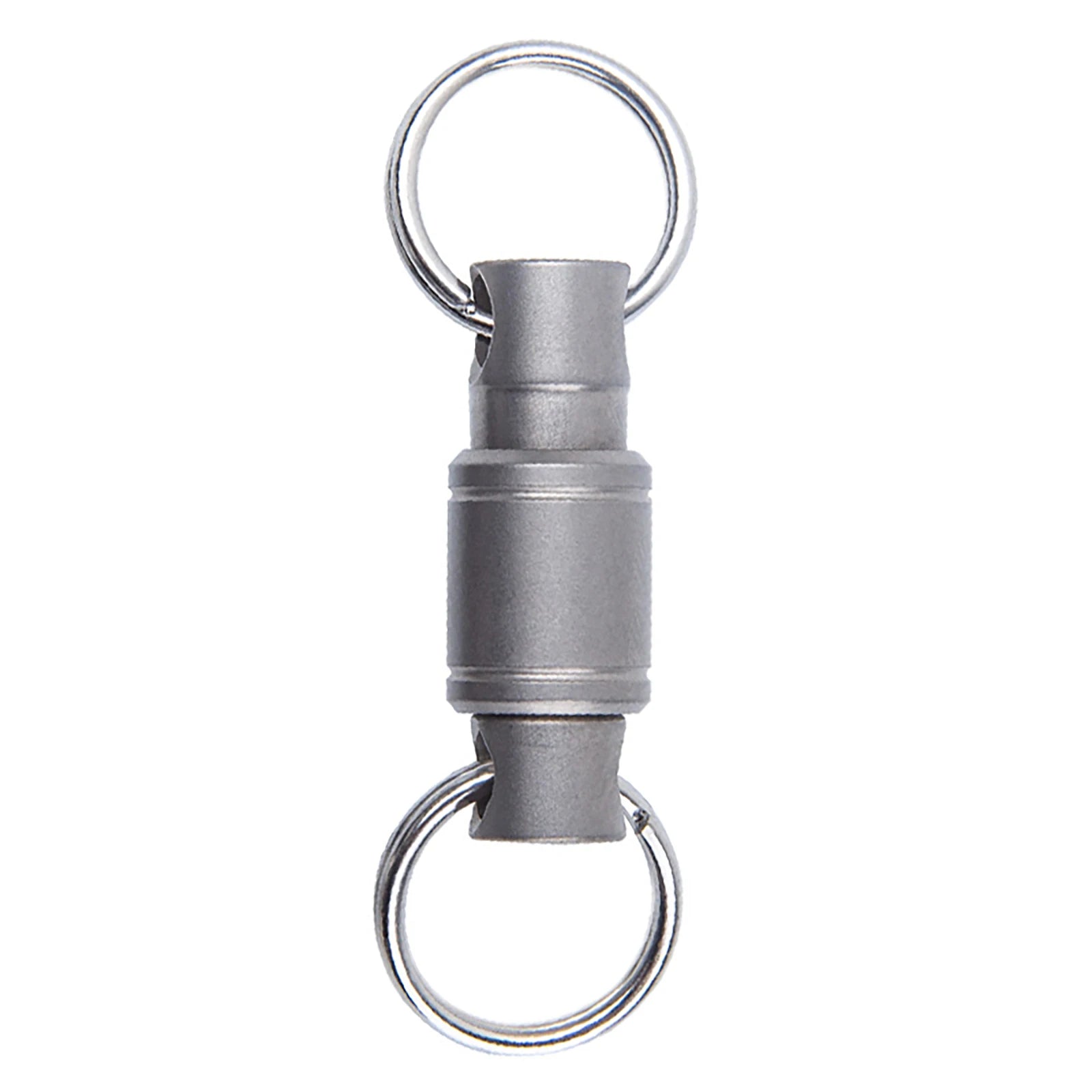 1 PC EDC Outdoor Tools Titanium Metal Rotating Portable Keychain Car Locomotive Quick Release Keychain